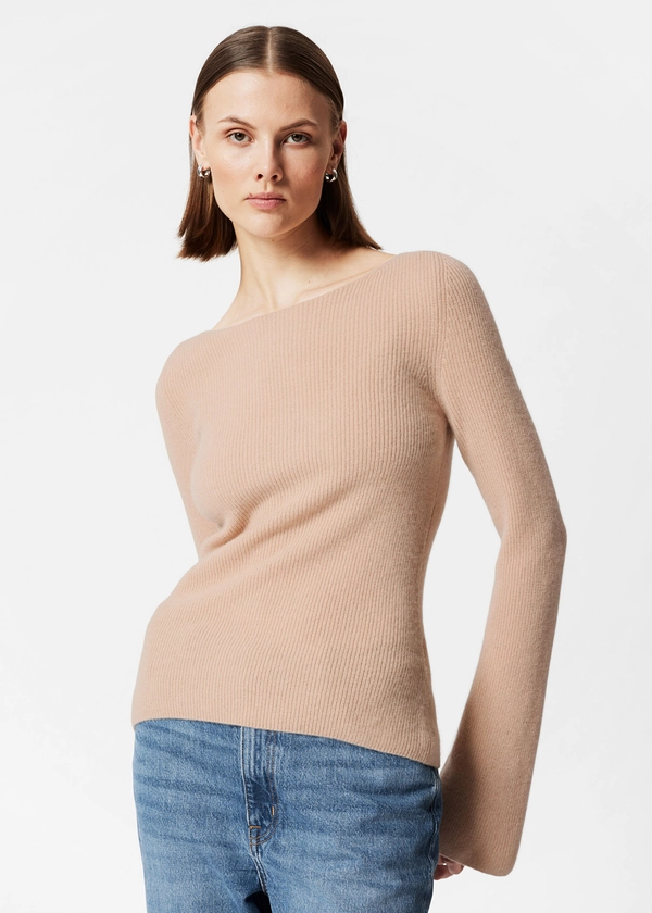 Bell Sleeve Cashmere Jumper - Peach - & Other Stories PT