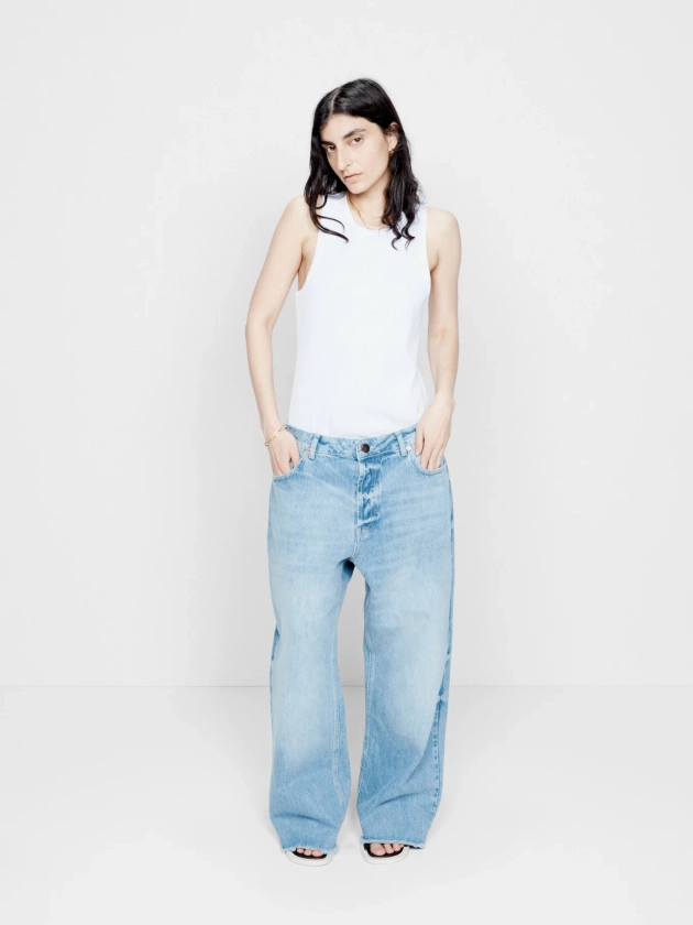 Gait organic-cotton blend super wide-leg jeans | Raey
