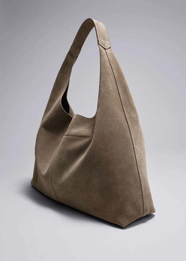 Classic Suede Tote - Beige - & Other Stories GB