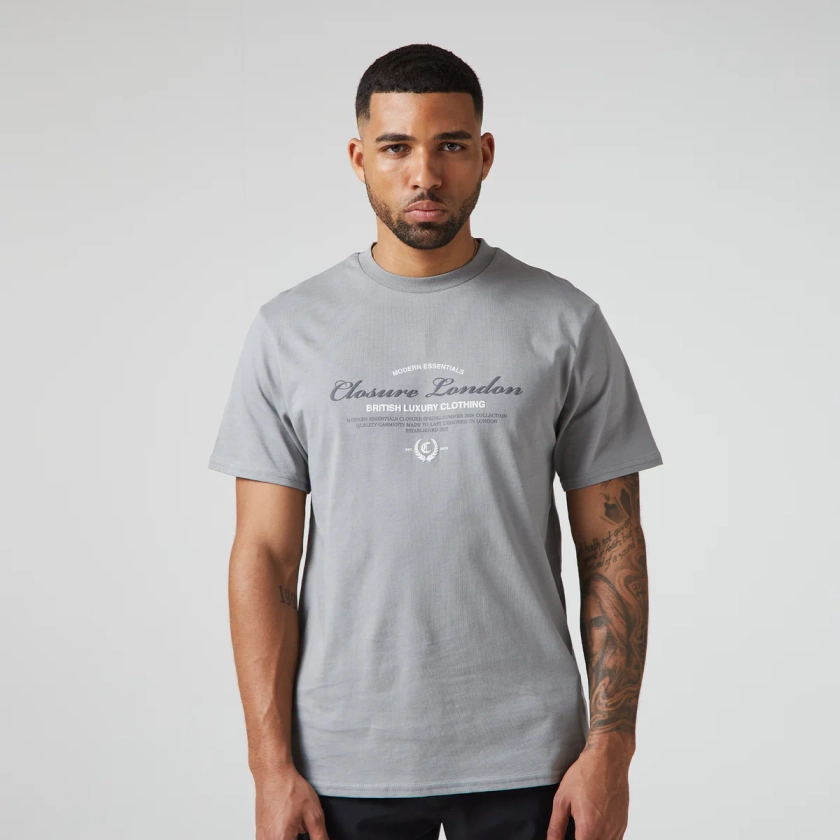 Arch Luxe T-Shirt | Grey