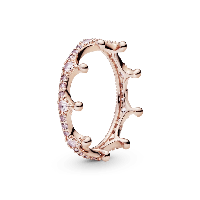 Anel Pandora Coroa Da Princesa Em Ouro Rose - Pandora Joias | Charms, Braceletes, Anéis | Site Oficial