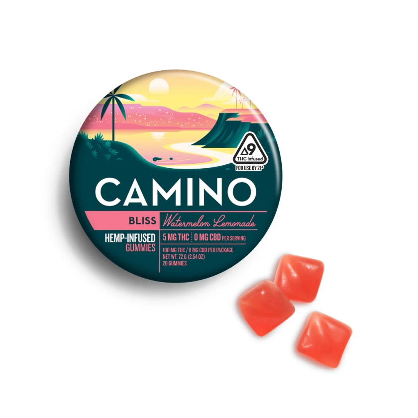 Camino Watermelon Lemonade 'Bliss' 5mg Gummies