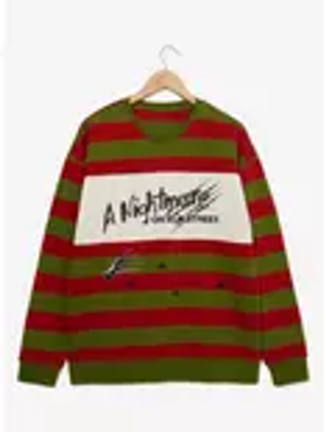 A Nightmare on Elm Street Striped Crewneck -- BoxLunch Exclusive | BoxLunch