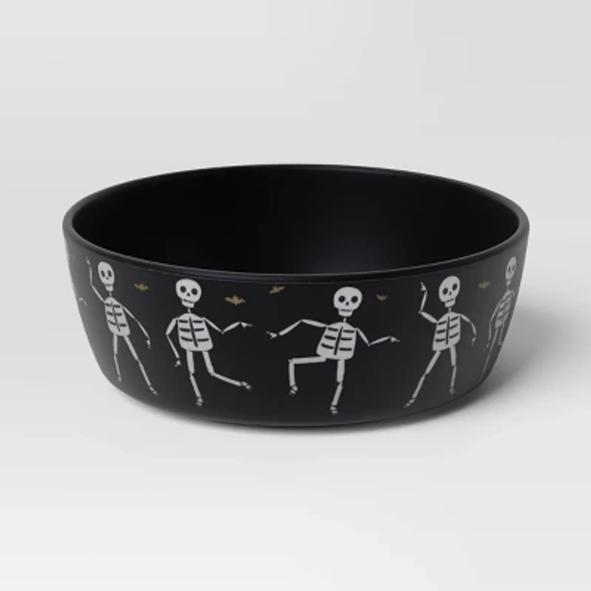 29 fl oz Halloween Bamboo and Melamine Cereal Bowl Black - Hyde & EEK! Boutique™