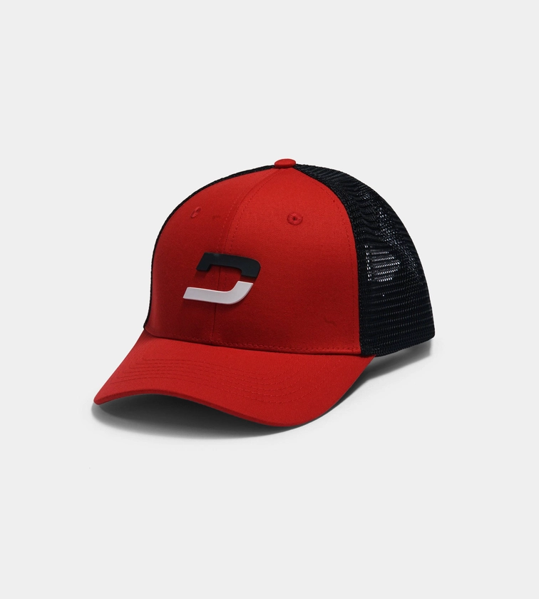 Tour Mesh Cap In Red/White/Black | Golf Caps | Druids