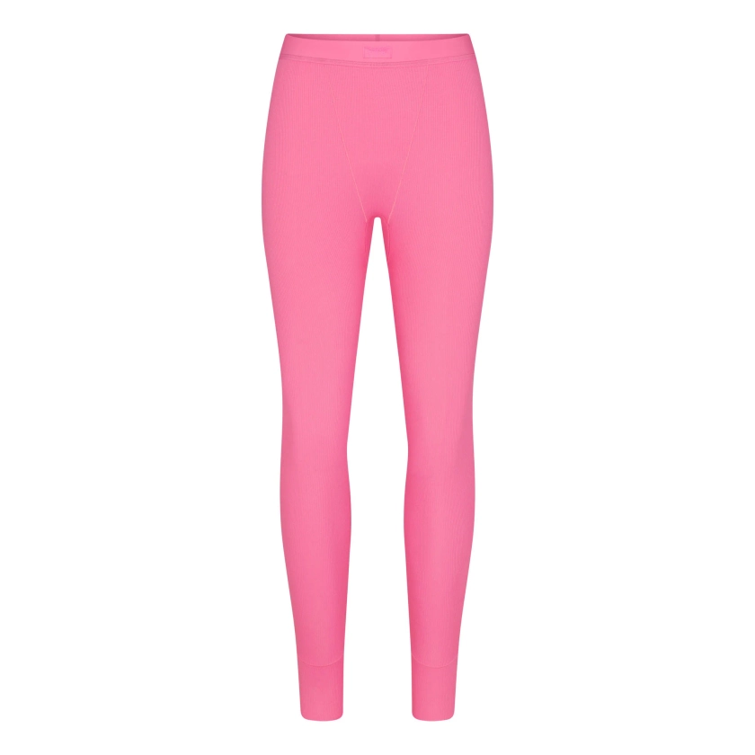 COTTON RIB LEGGING | SUGAR PINK