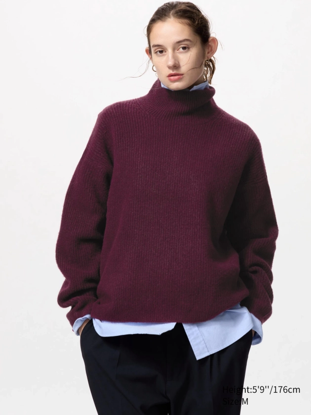 Soufflé Yarn High Neck Jumper