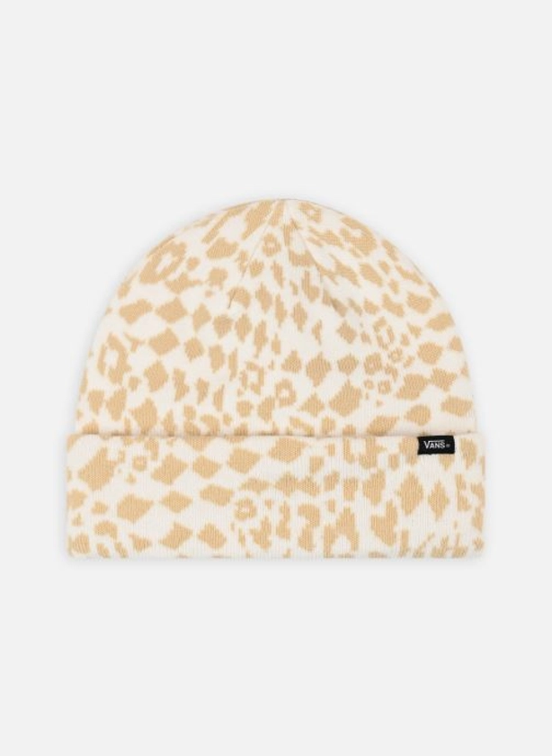 Bonnet - CHEETAH CHECK BEANIE - Blanc