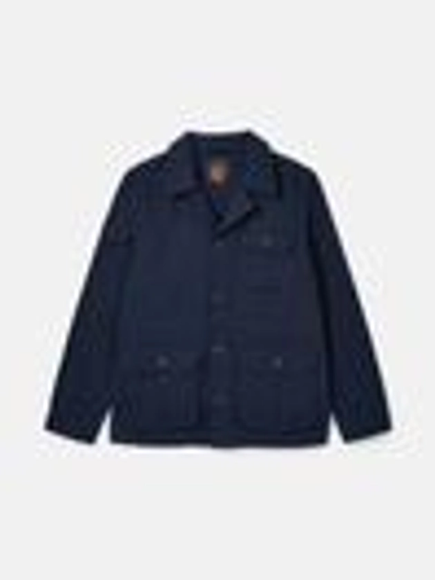 Taddington Navy Blue Cotton Field Jacket