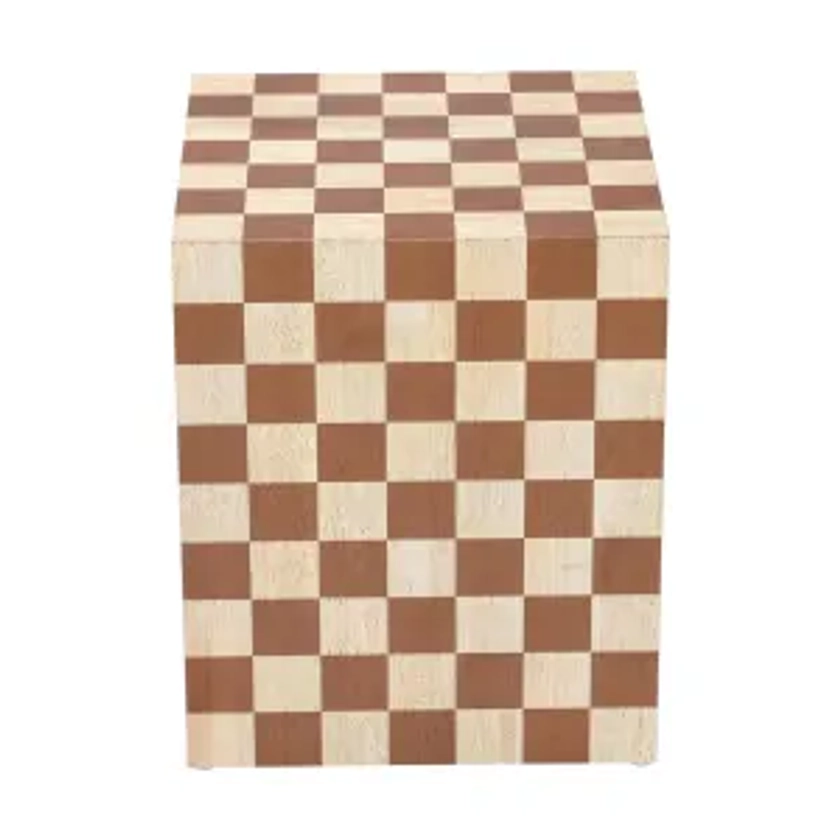 Checker Side Table