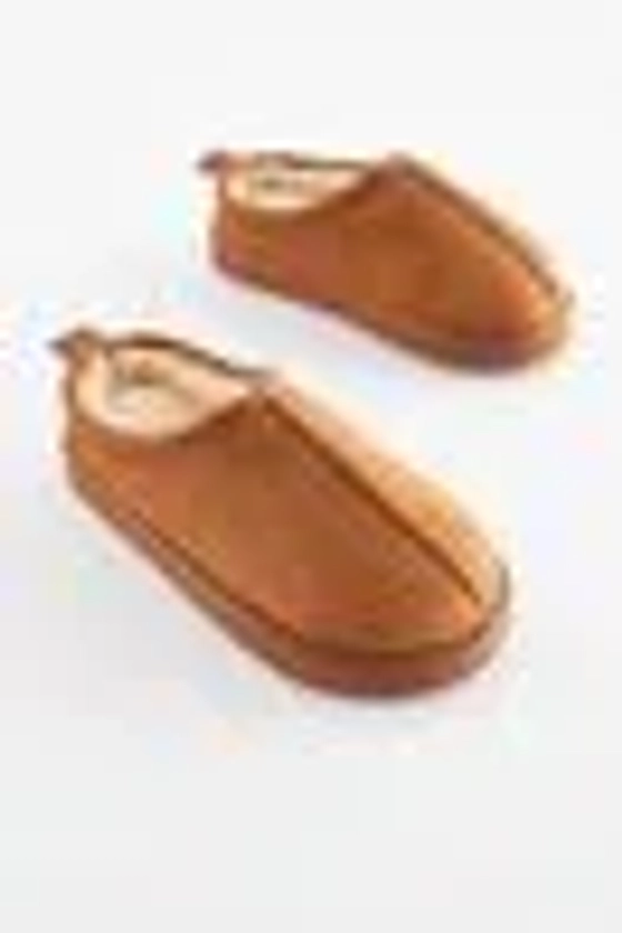 Tan Brown - Cosy Mule Slippers