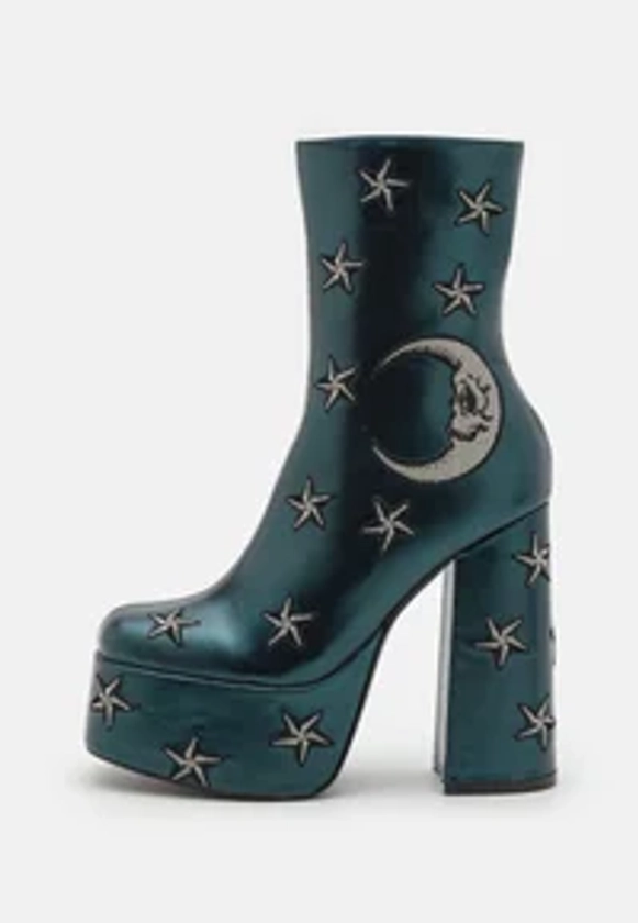 Koi Footwear DREAMS OF MOONCRAFT TEAL BOOTS - Bottines à plateau - teal/bleu - ZALANDO.FR