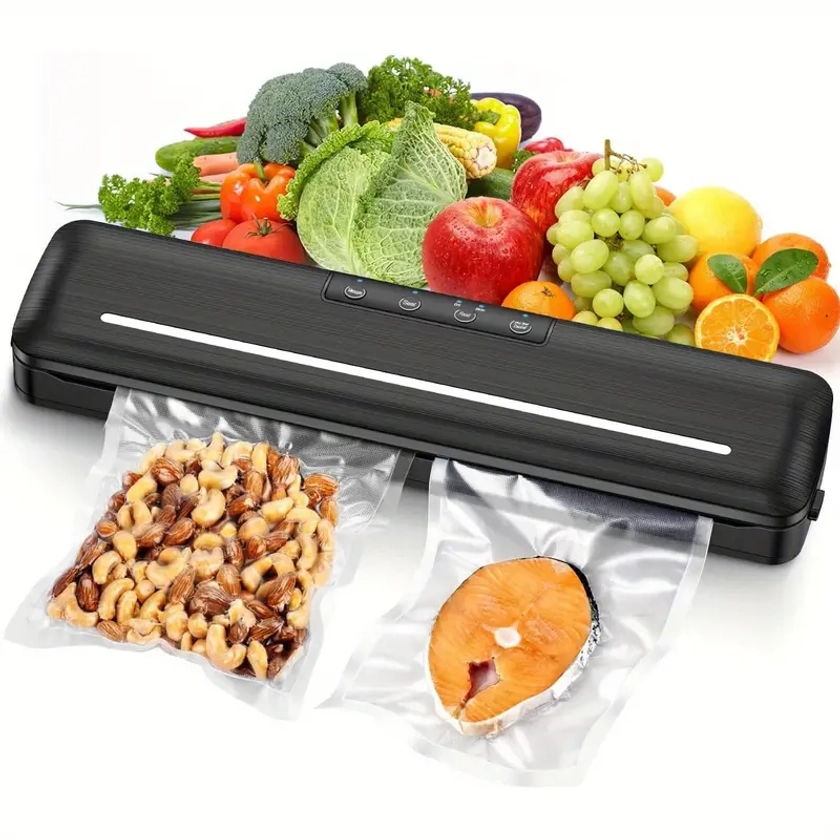 Vacuum Sealer Automatic Air Sealing Food Vacuum Sealer - Temu