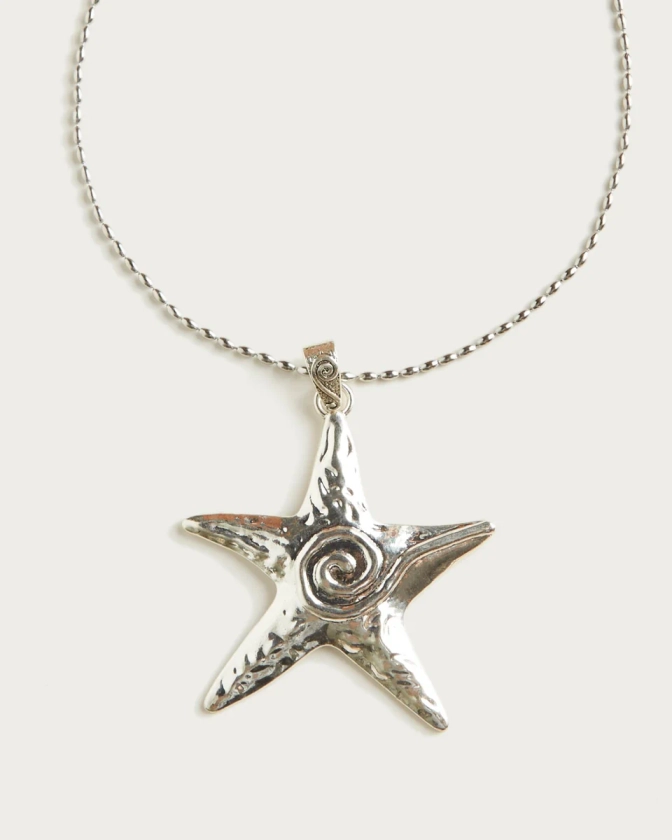 Silver Starfish Necklace | En Route Jewelry | En Route Jewelry