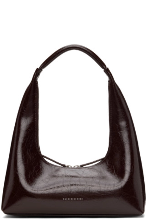 Marge Sherwood - Brown Crinkled Leather Shoulder Bag