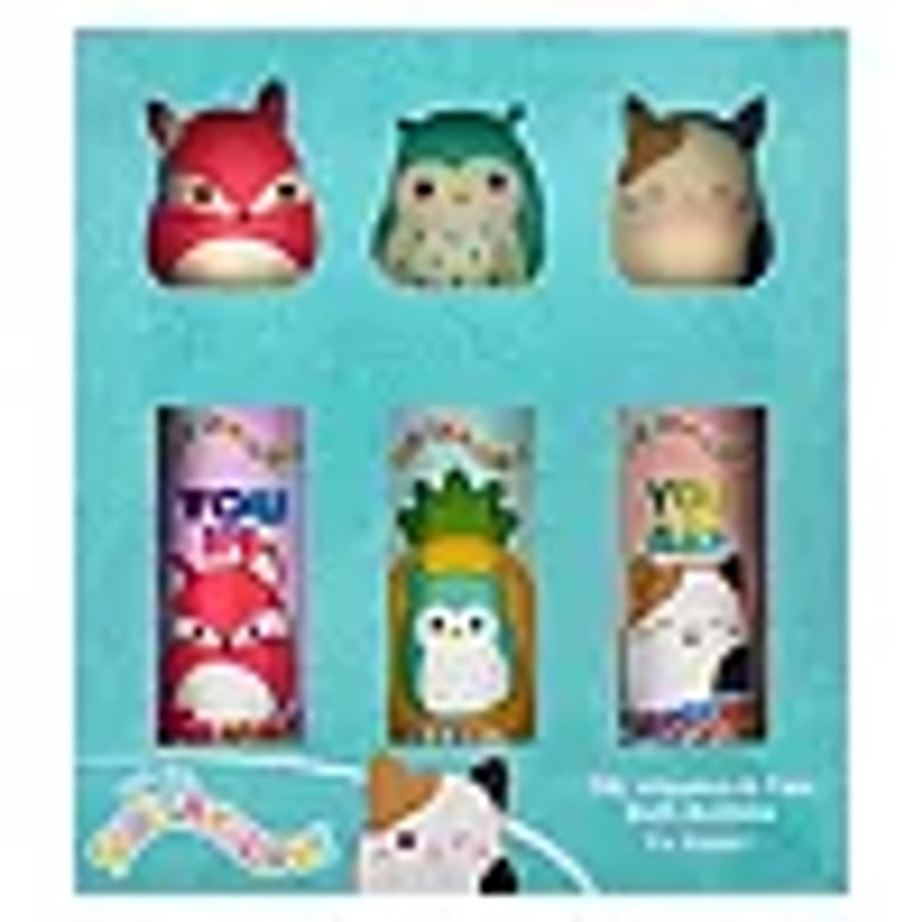 Squishmallows 3 x 300ml Bubble Bath Set with Character Toppers