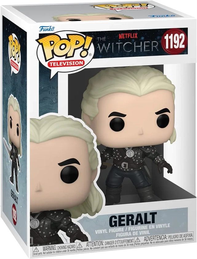 Funko Pop! TV: Witcher - Geralt - 1/6 Odds for Rare Chase Variant - The Witcher - Le Sorceleur - Figurine en Vinyle à Collectionner - Idée de Cadeau - Produits Officiels - TV Fans