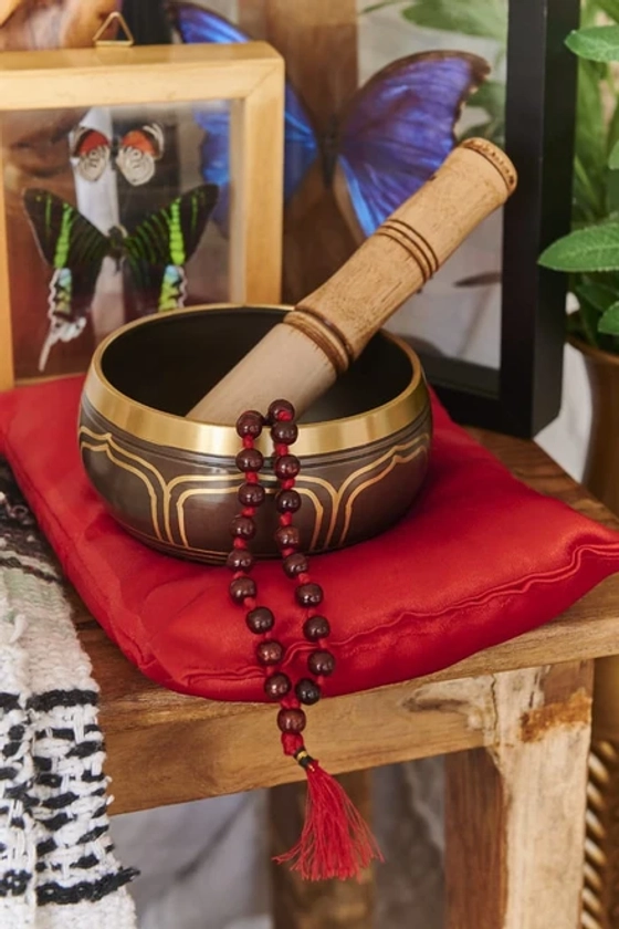 Small Singing Bowl and Malas Gift Set