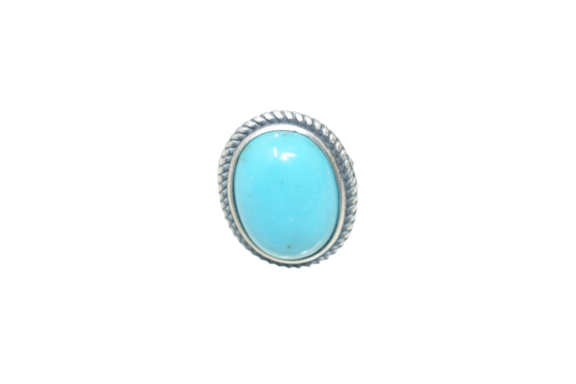 Oval Turquoise Adjustable Ring