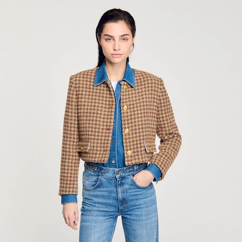 Short checked jacket | Sandro RE