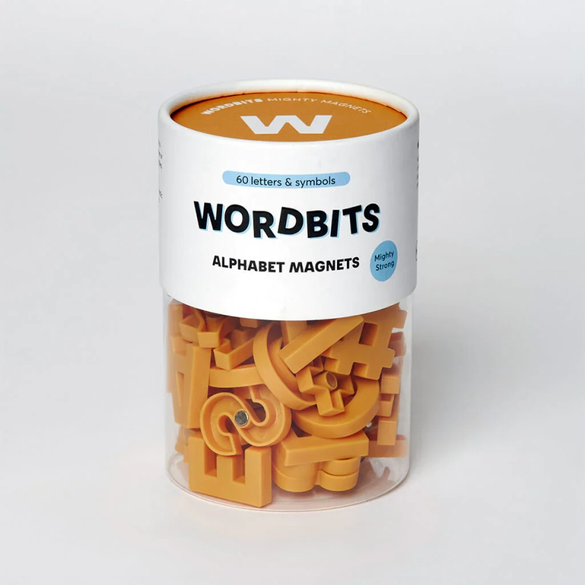 Wordbits Alphabet Magnets - Mustard