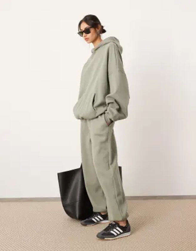 ASOS EDITION oversized premium heavy weight jogger in olive green | ASOS