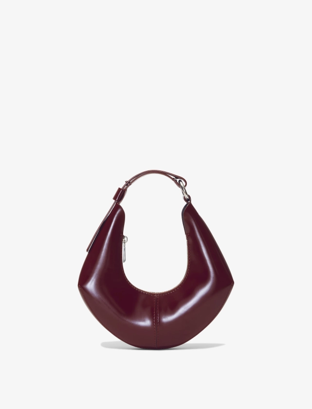 Proenza Schouler White Label Small Chrystie Bag in Spazzolato Leather - Bordeaux | Proenza Schouler Official Site