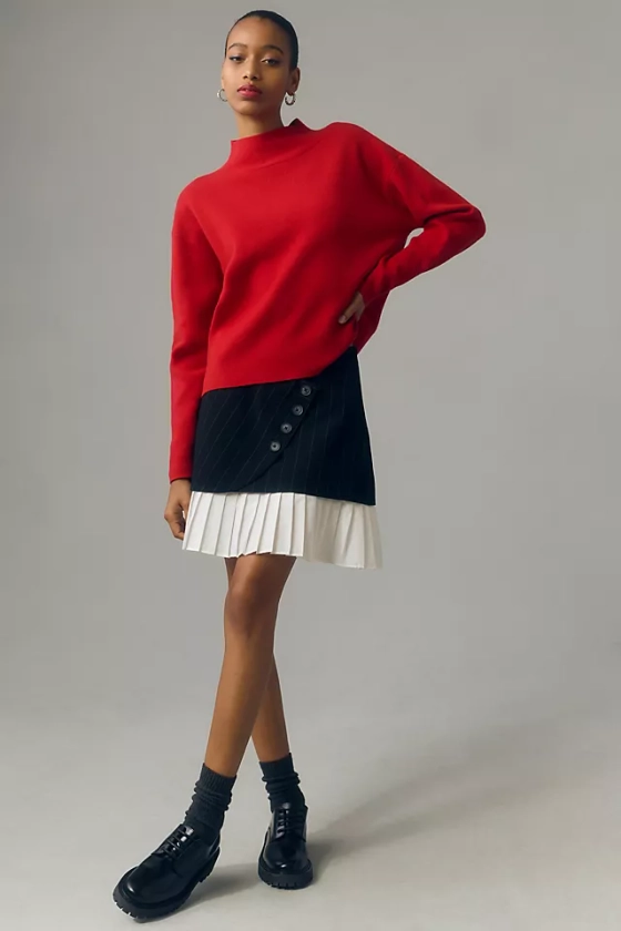 The Carys Mock-Neck Sweater by Maeve