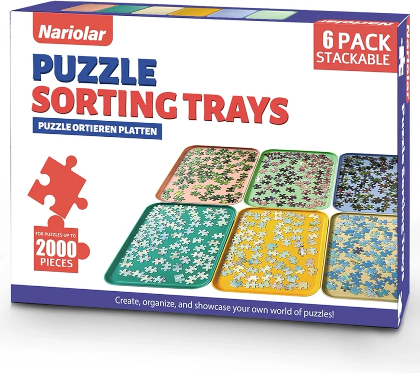 Nariolar Trieur de Puzzles Empilables pour Puzzles jusqu'à 1000/1500/2000 Pièces
