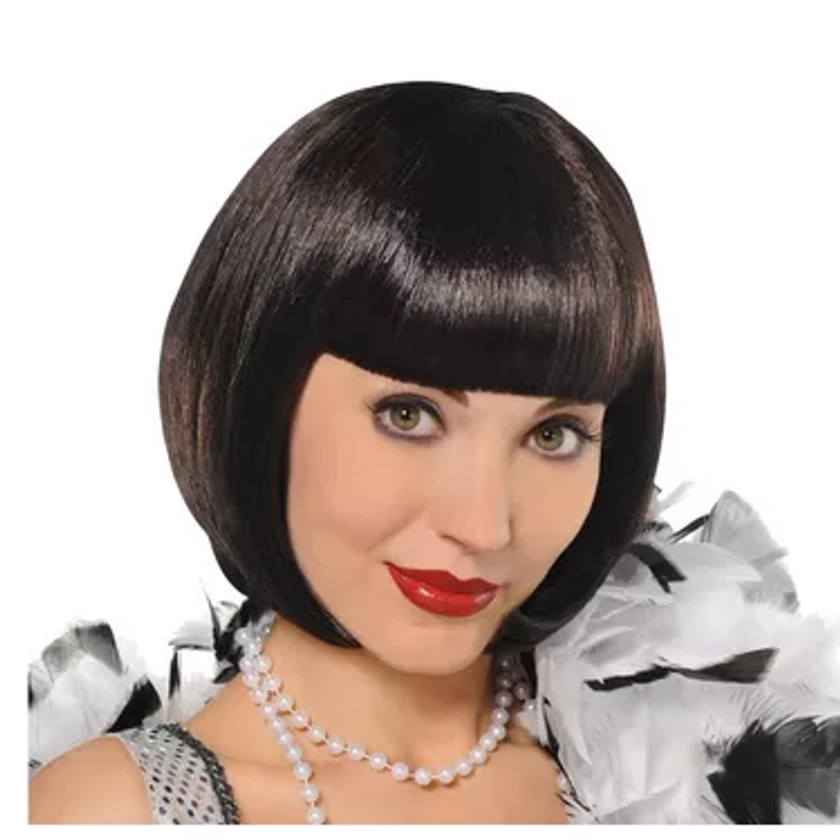 Black Flapper Wig