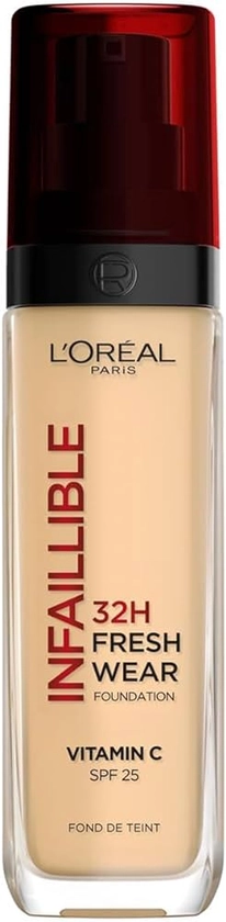 L'Oréal Paris - Fond de Teint Fluide Infaillible 32h Fresh Wear - Tous Types de Peau - Teinte : Beige Peau (130) - 30 ml