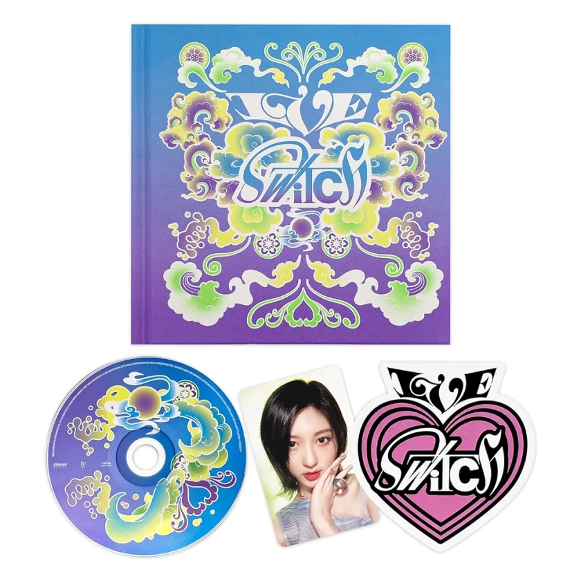 IVE - 2nd EP [IVE SWITCH] (SPIN-OFF Ver.) Photo R + Photocard + Folded Heart Card + 2 Pin Badges + 4 Extra Photocards