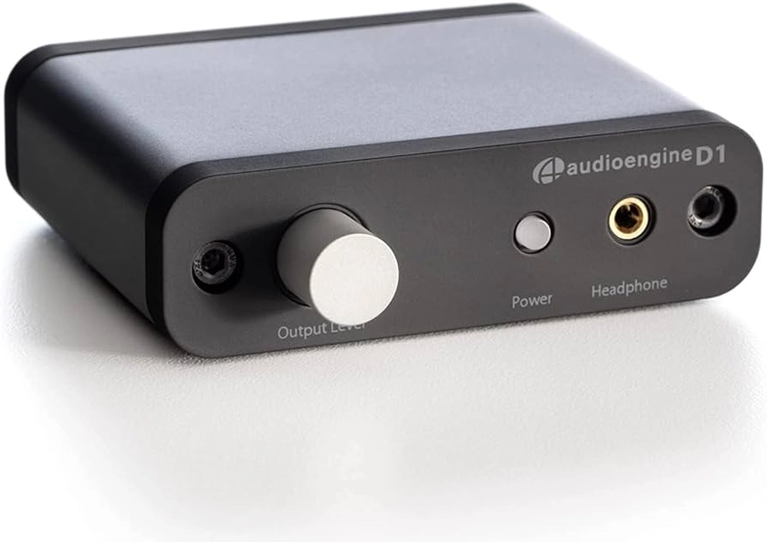 Audioengine D1 32-bit Desktop DAC and Headphone Amp, Preamp, Laptop Desktop Headphone Amplifier, Pro Gaming and Musicians