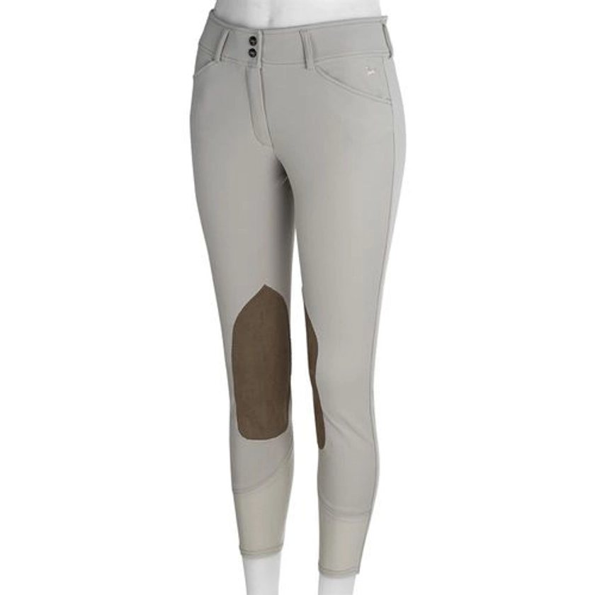 R.J. Classics Ladies’ Anna Mid-Rise Front-Zip Knee-Patch Breech | Dover Saddlery
