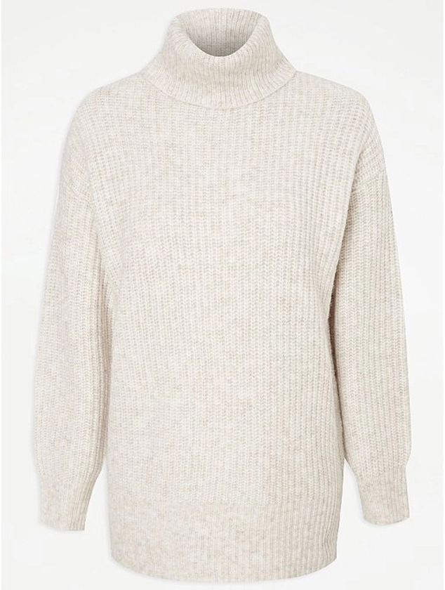 Neutral Roll Neck Jumper | Women | George at ASDA