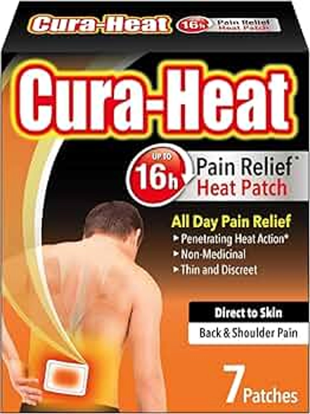 Cura-Heat Back & Shoulder Pain Direct to Skin 7 Patches