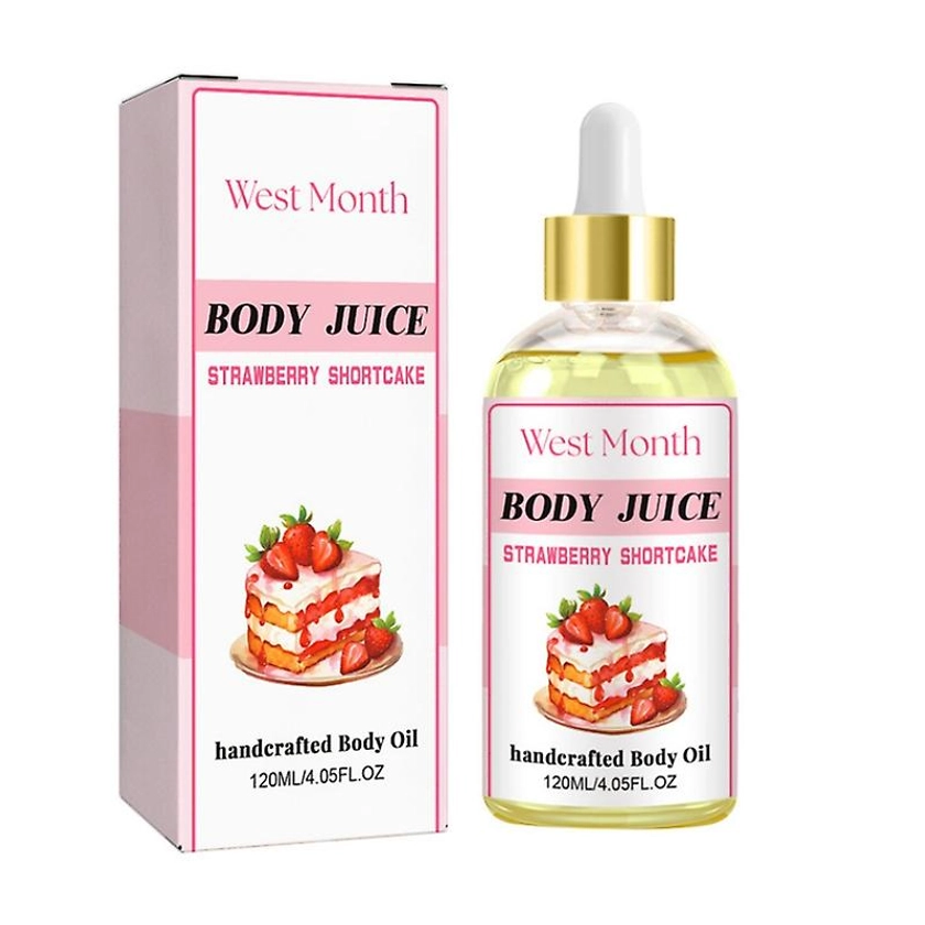 Body Juice Oil, Body Juice Oil Strawberry Scent, Strawberry Shortca...