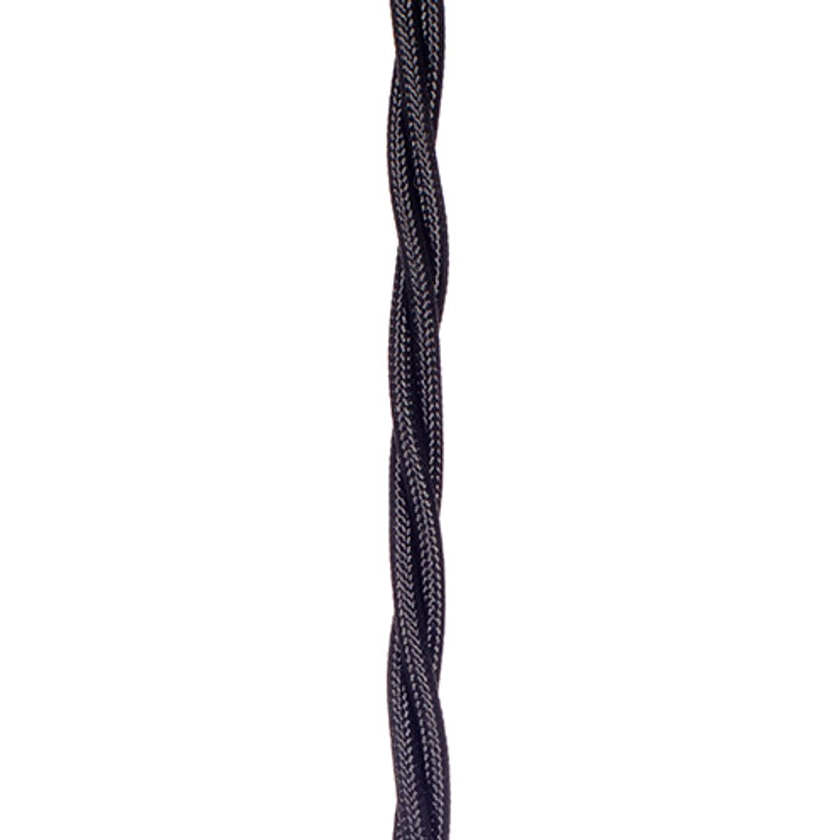 Braided Cable & Cable Holders - Jim Lawrence - Black Braided Cable - Black Braided Cable - 3140BLM