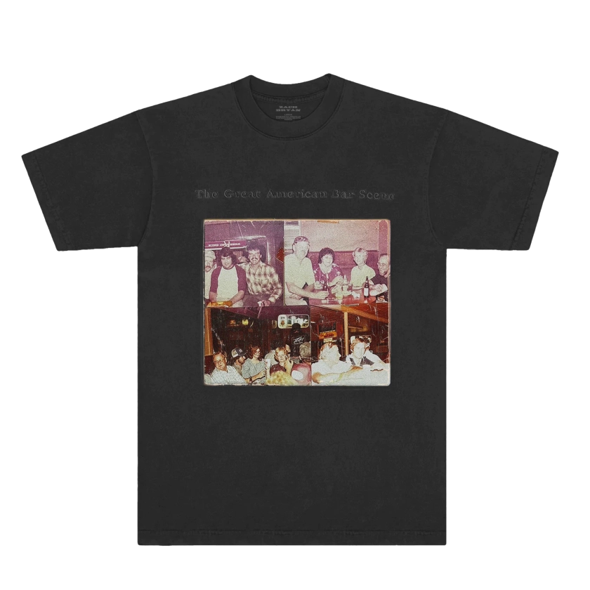 Bar Scene Black Album Tee | Official Zach Bryan