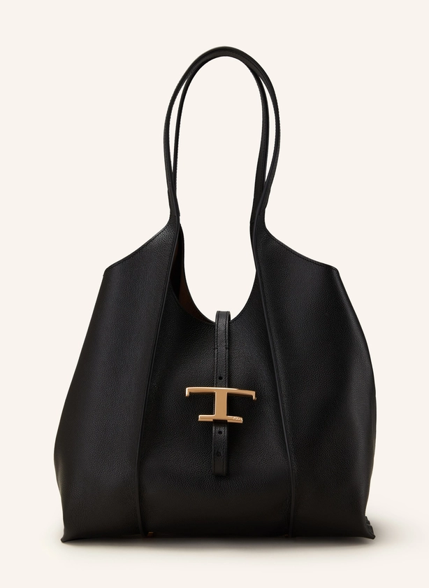 TOD'S Shopper T TIMELESS SMALL mit Pouch in schwarz