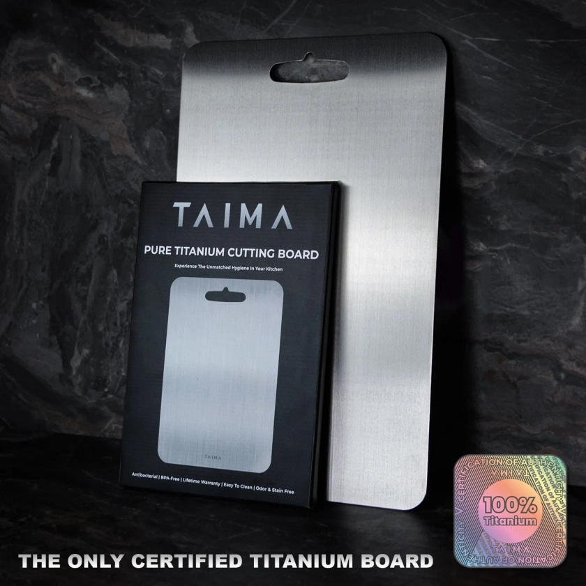 Original Taima™ 100% Pure Titanium Cutting Board