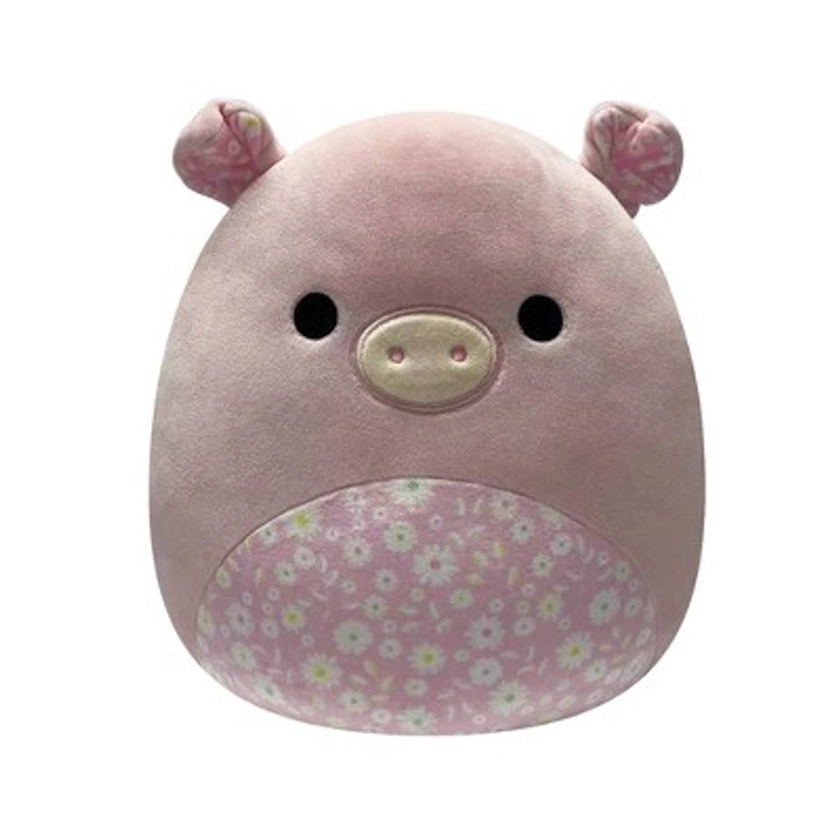 Squishmallows 12" Peter the Pink Pig with Floral Belly Plush Toy
