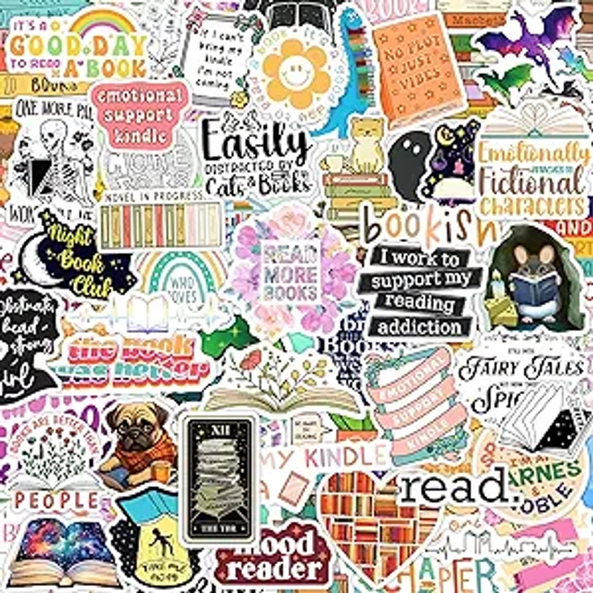 150pcs Stickers for Kindle | Kindle Stickers Bookish Reading Sticker Pack for Smut Readers | Laptop Water Bottle Computer Accessories| Holographic Waterproof