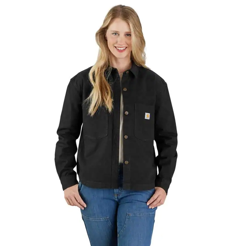 Women's Montana Rugged Flex® Loose Fit Heavyweight Duck Overshirt | Gear | Carhartt