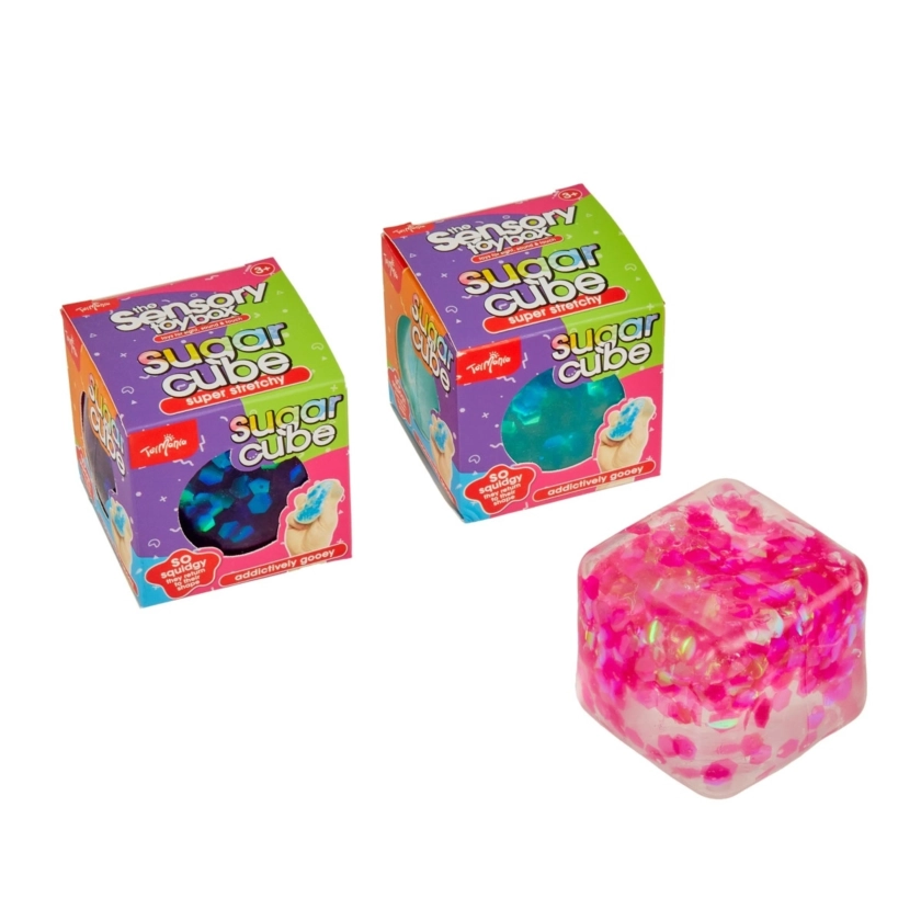 ToyMania The Sensory Toy Box Super Stretchy Sugar Cube - Assorted