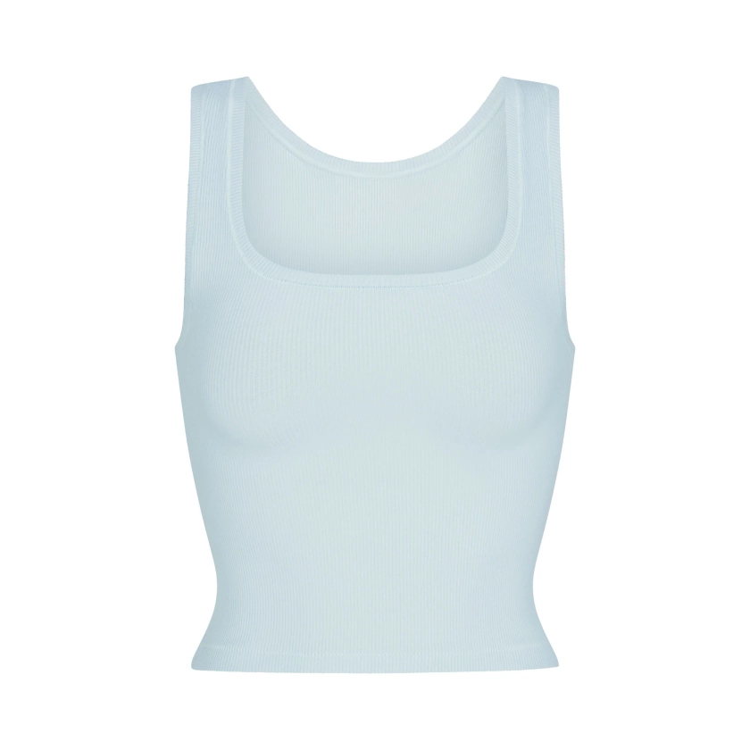 COTTON RIB TANK | OPAL