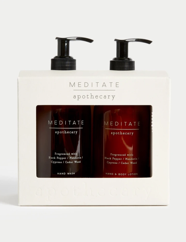 Meditate Hand Wash & Lotion Set | Apothecary | M&S