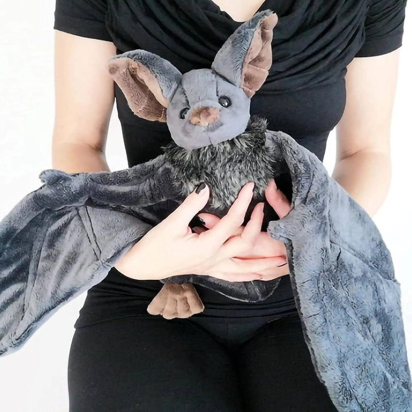 Amazon.com: Enivtfz 12" Large Bat Plush Toys, Creepy Goth Bat Stuffed Animal Lifelike Bats Plushie Doll Gothic Bat Soft Hugging Plush for Halloween Easter Christmas Valentines Birthday Gift : Toys & Games