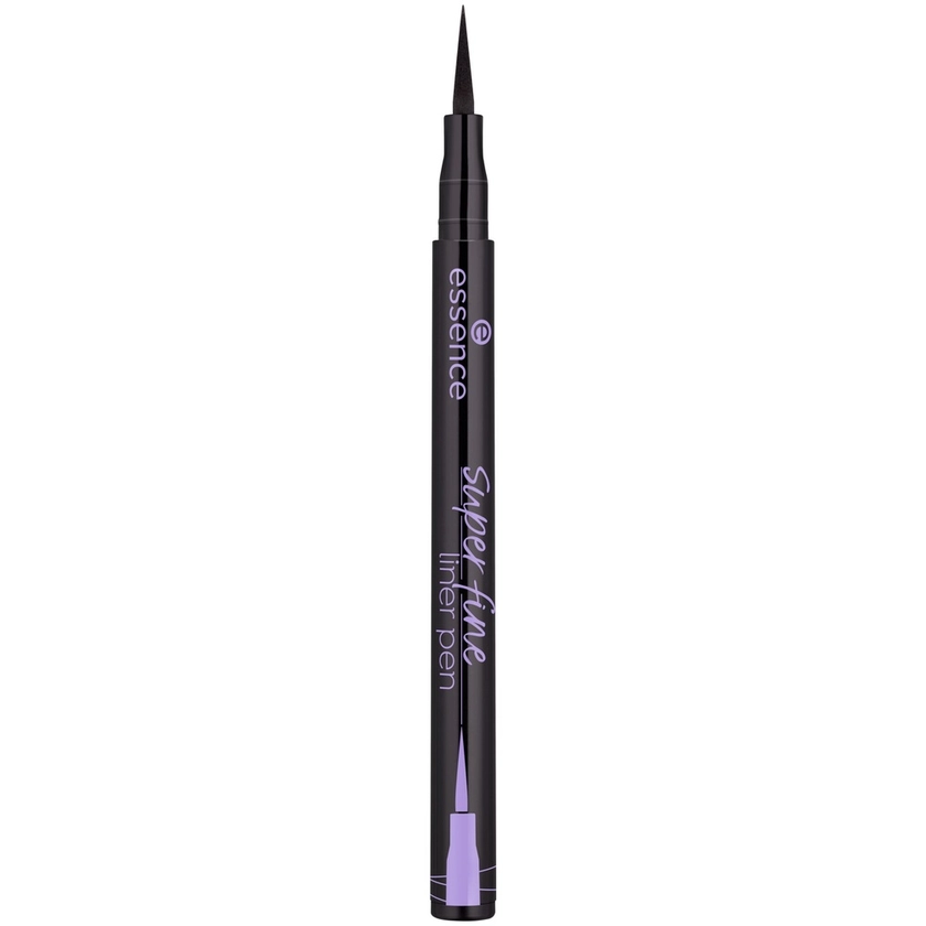 essence | super fine liner pen stylo eyeliner Eyeliner - 01, deep black, 1 ml - Noir