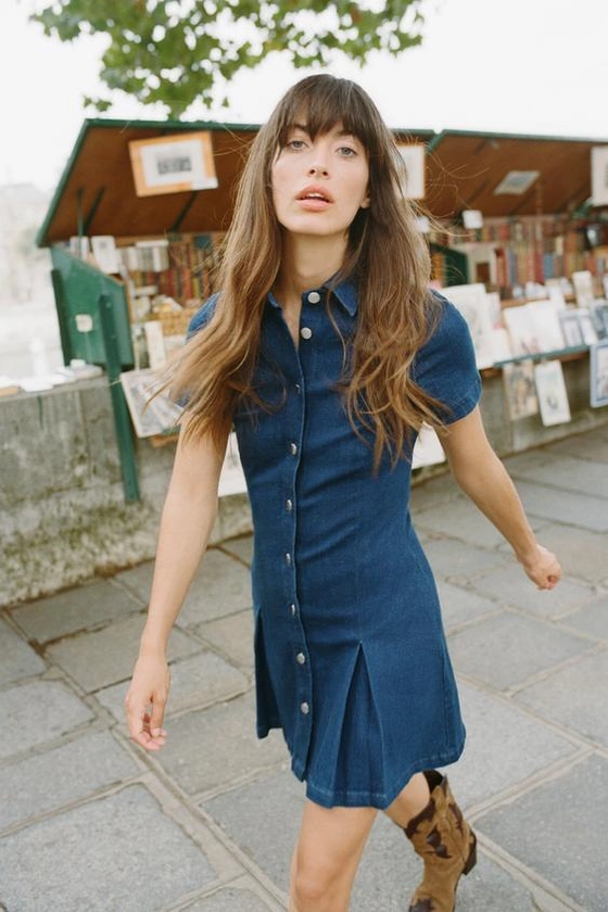 Z1975 MINI DENIM SKIRT DRESS